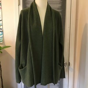 Eileen Fisher Shawl Neck Italian Wool Sweater 1X